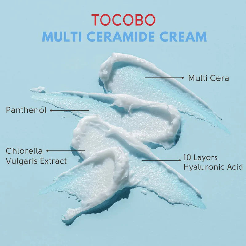 TOCOBO Multi Ceramide Cream  50ml- Hydratační krém s ceramidy a kyselinou hyaluronovou