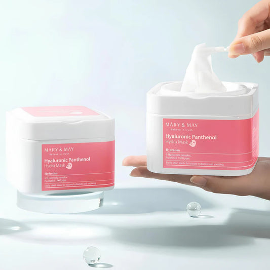 MARY&MAY Hyaluronic Panthenol Hydra Mask 30ks- Jednorázové hydratační masky s panthenolem