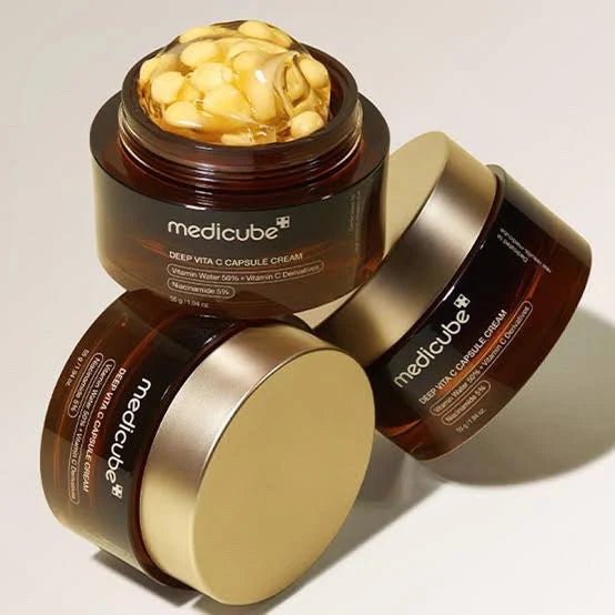 MEDICUBE Deep Vita C Capsule Cream 50ml Rozjasňující a zpevňující krém s vitaminem C