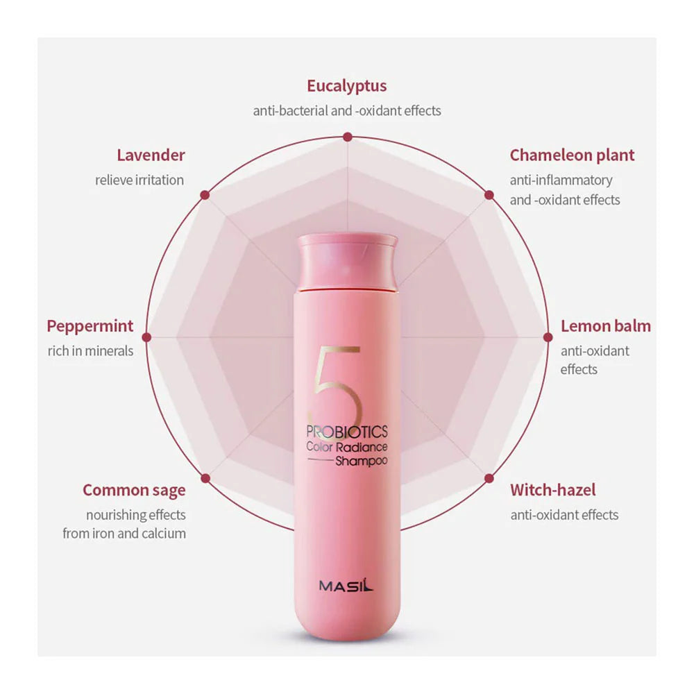 MASIL 5 Probiotics Color Radiance Shampoo - ochranný vlasový šampón s probiotiky