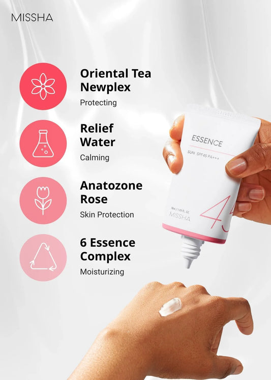 MISSHA All Around Safe Block Essence Sun SPF45/PA+++  50ml , Opalovací esence