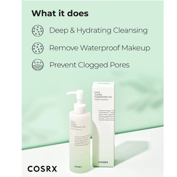 COSRX Pure Fit Cica Clear Cleansing Oil 200ml - Jemný čistící olej pro citlivou pleť