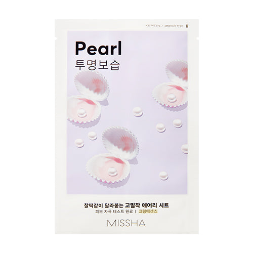 MISSHA Airy Fit Sheet Mask (Pearl) – Plátýnková maska s výtažkem z perel