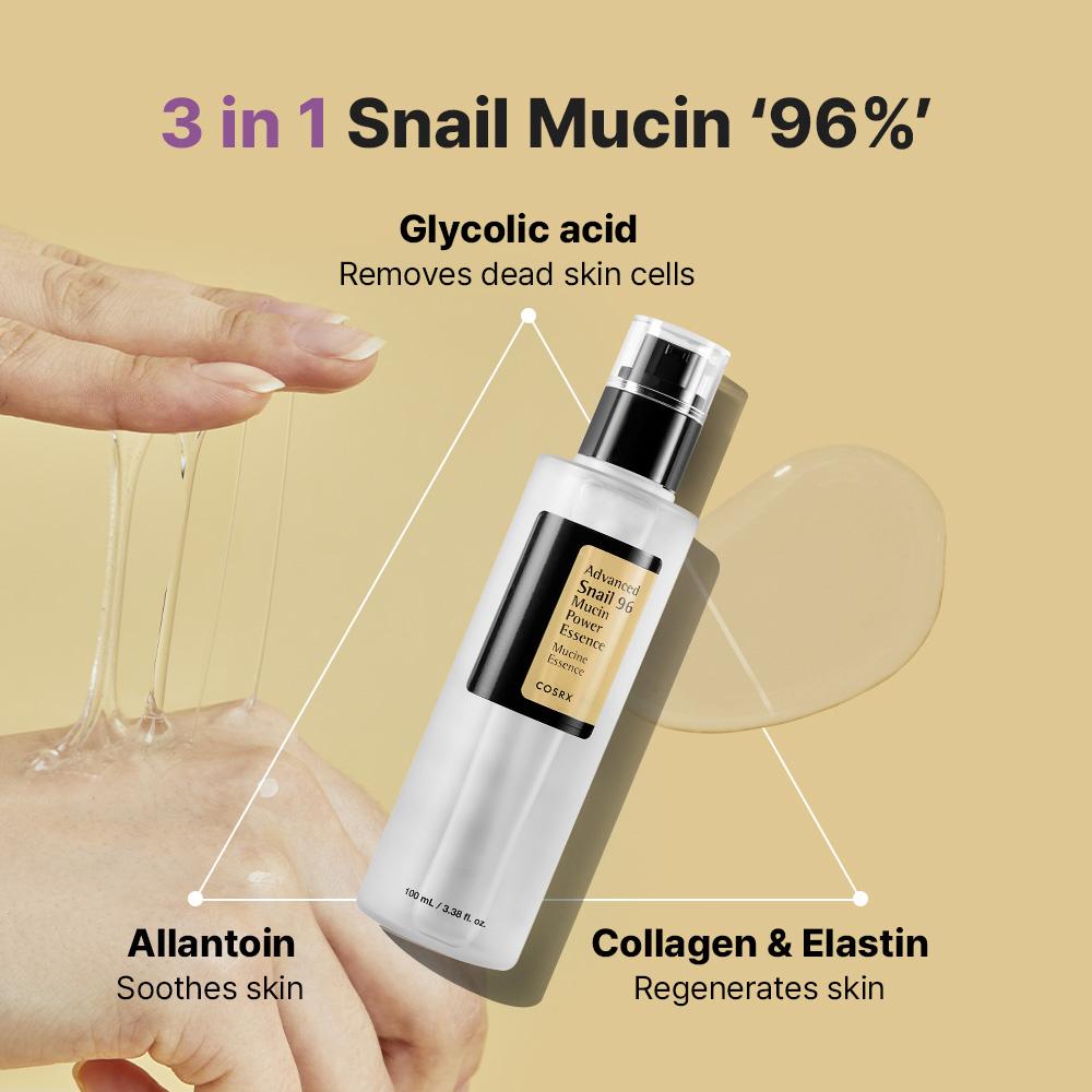 COSRX Advanced Snail 96 Mucin Power Essence 100ml  - Vyživující esence se šnečím mucinem