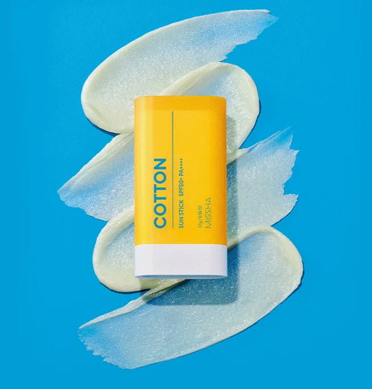 MISSHA All Around Safe Block Cotton Sun Stick SPF50+/PA++++ 19g    Tyčinka na opalování se zmatňujícím efektem