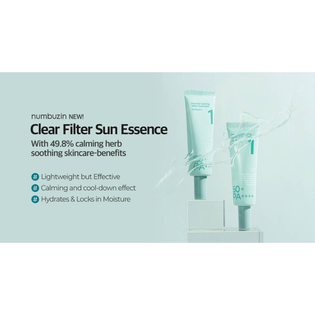 NUMBUZIN No.1 Clear Filter Sun Essence SPF50+ PA++++  50ml Rozjasňující filtrační esence