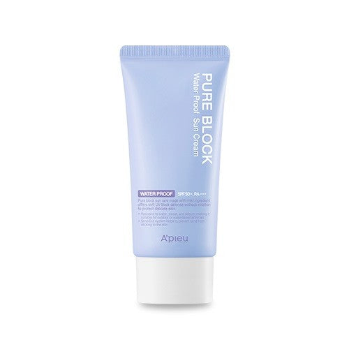 A'PIEU Pure Block Waterproof Sun Cream SPF50+/PA+++  50ml      Voděodolný opalovací krém pro každodenní použití