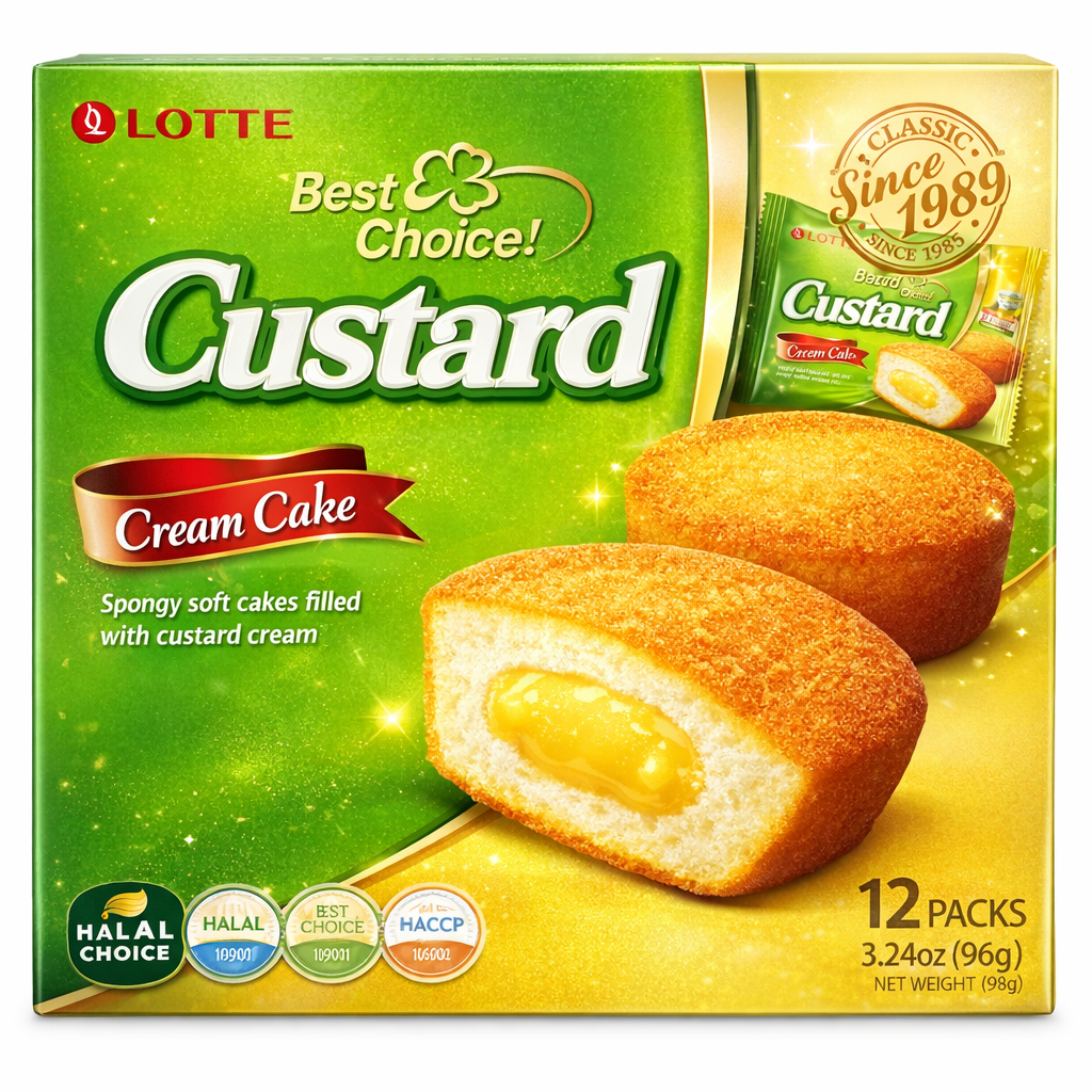 LOTTE LOTTE Krémový koláč CUSTARD 276g (23gx12)