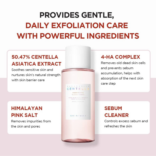 SKIN1004 Madagascar Centella Poremizing Clear Toner 210ml - Jemný exfoliační toner