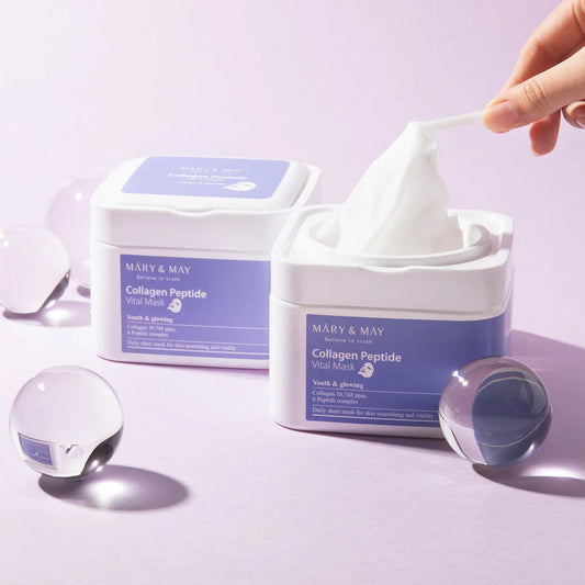 MARY&MAY Collagen Peptide Vital Mask 30ks- Jednorázové zpevňující masky s kolagenem