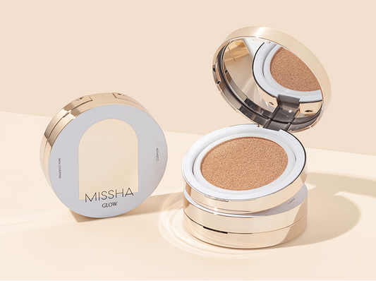 MISSHA Glow Cushion  15g - Hydratační a rozjasňující cushion make-up
