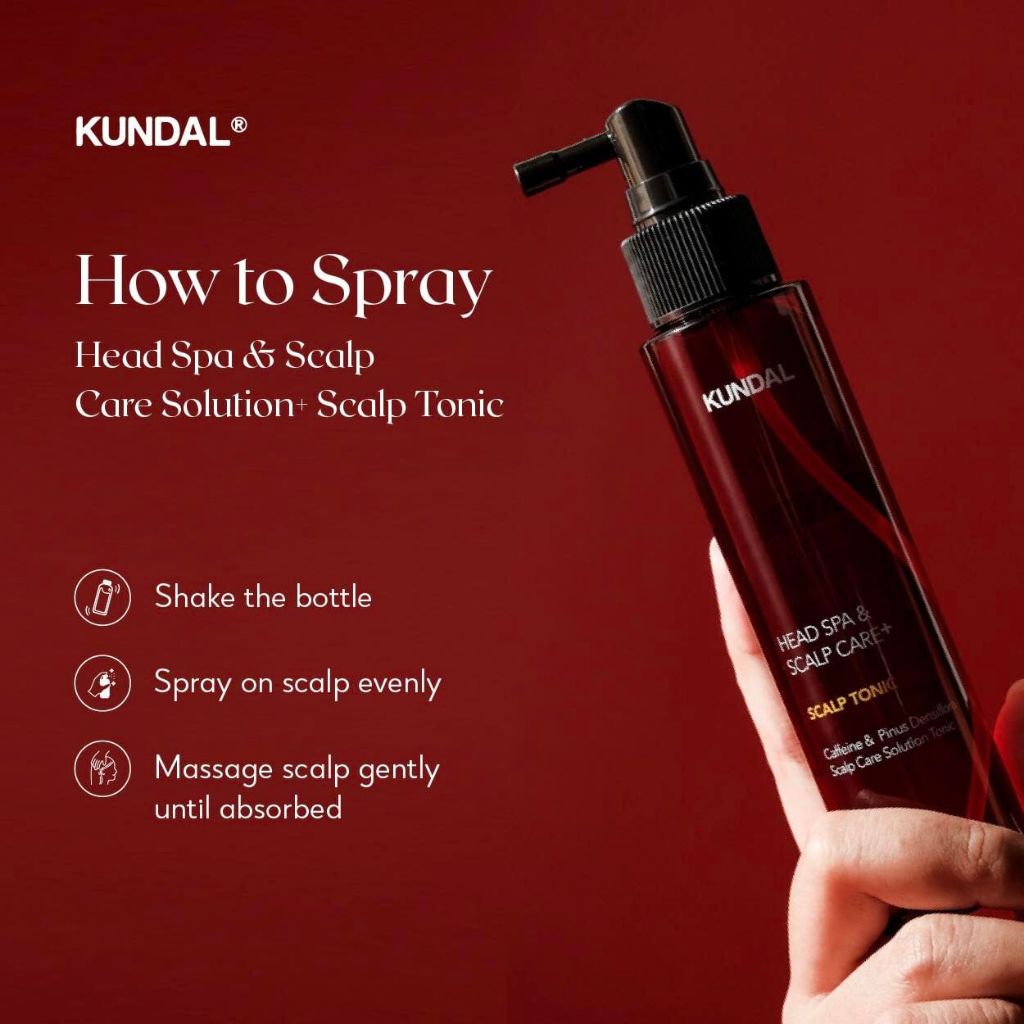 KUNDAL Head Spa & Scalp Care+ Scalp Tonic 100ml - vlasové tonikum proti vypadávání vlasů