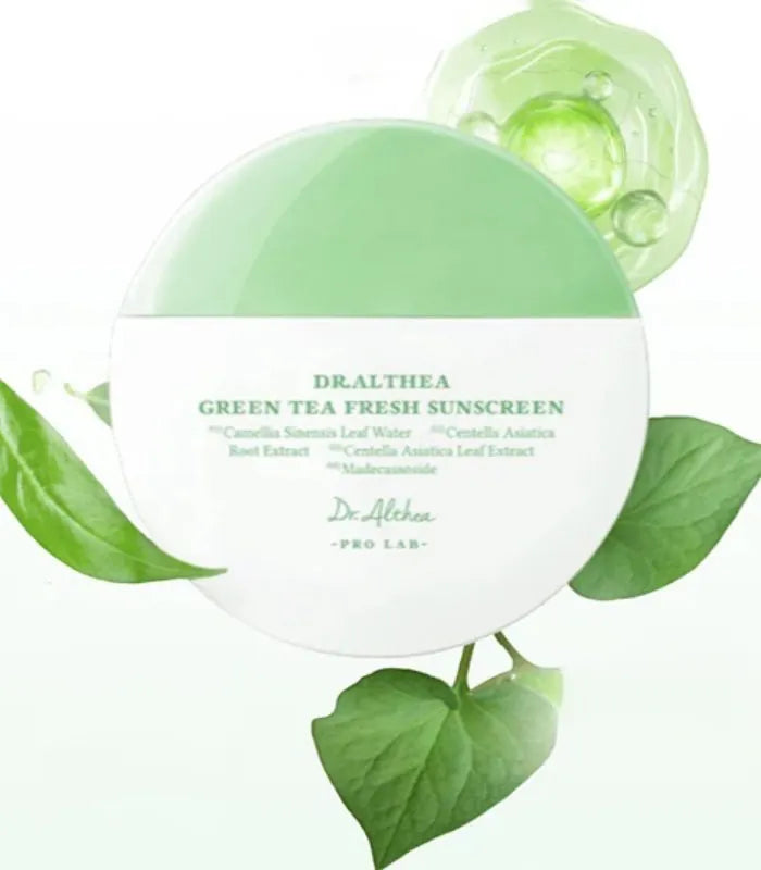 Dr. Althea Green Tea Fresh Sunscreen - Lehký zklidňující krém se zeleným čajem a s UV ochranou