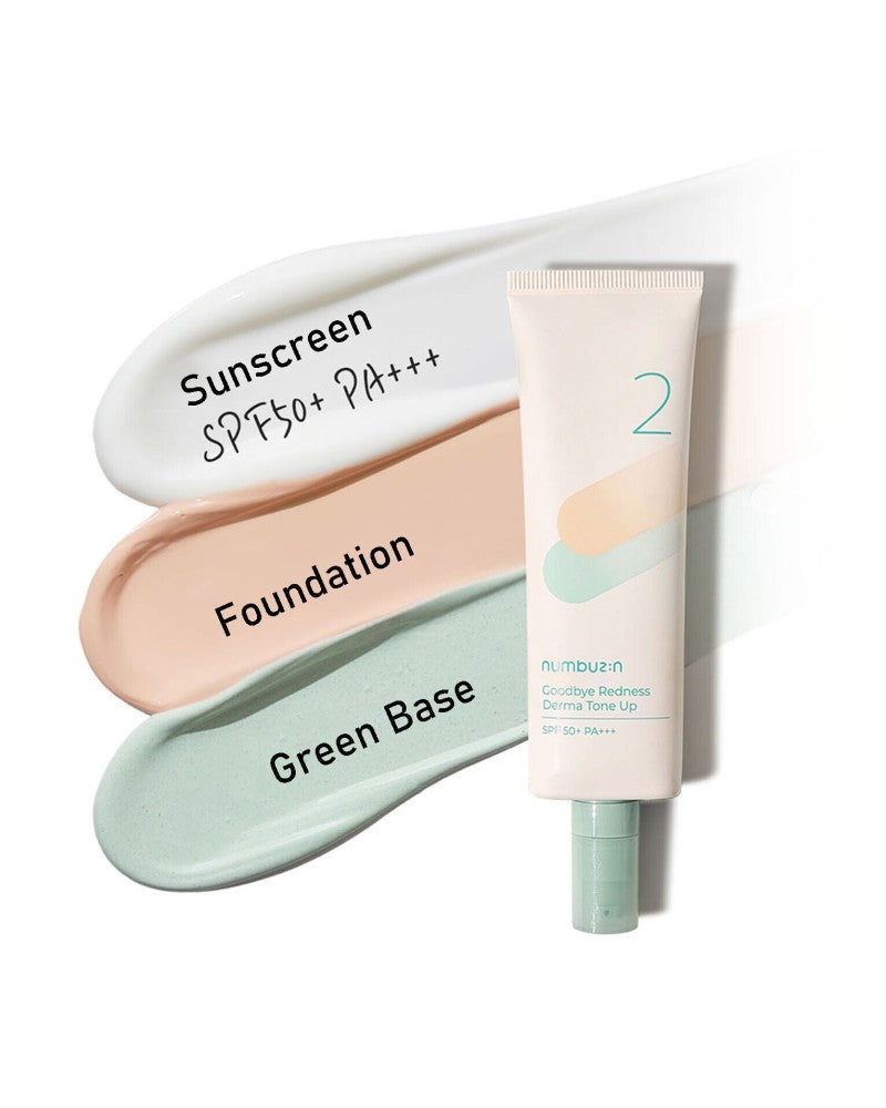 NUMBUZIN No.2 Goodbye Redness Derma Tone Up 50ml- Tónovací make-up proti zarudnutí 50ml