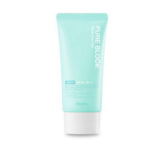 A'PIEU Pure Block Aqua Sun Gel EX SPF50+/PA+++ - Sunscreen gel cream for everyday use