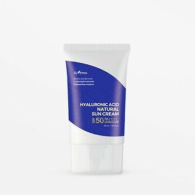 INSTREE Hyaluronic Acid Natural Sun Cream SPF50+ PA++++   50ml    Minerální krém na opalování pro citlivou pleť