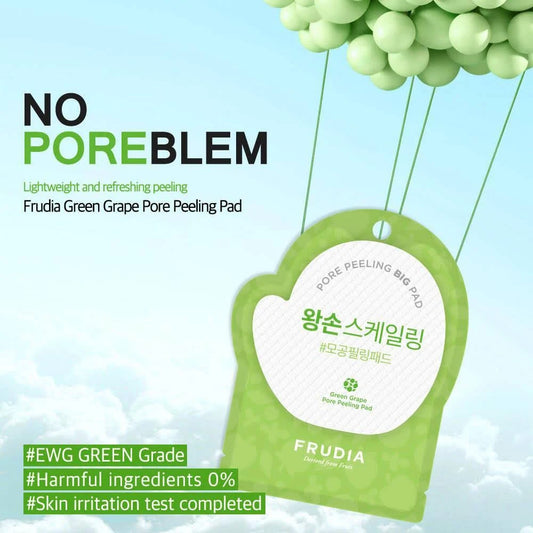 FRUDIA Green Grape Pore Peeling Pad – Peelingový polštářek se zeleným hroznem