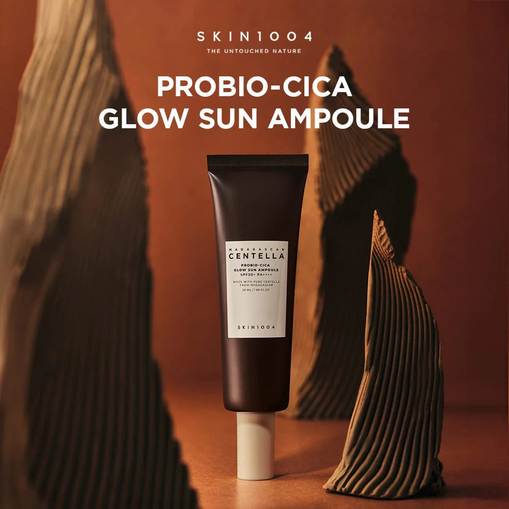 SKIN1004 Madagascar Centella Probio-Cica Glow Sun Ampoule SPF50+ PA++++ 50ml - Krémové sérum s probiotiky a UV ochranou