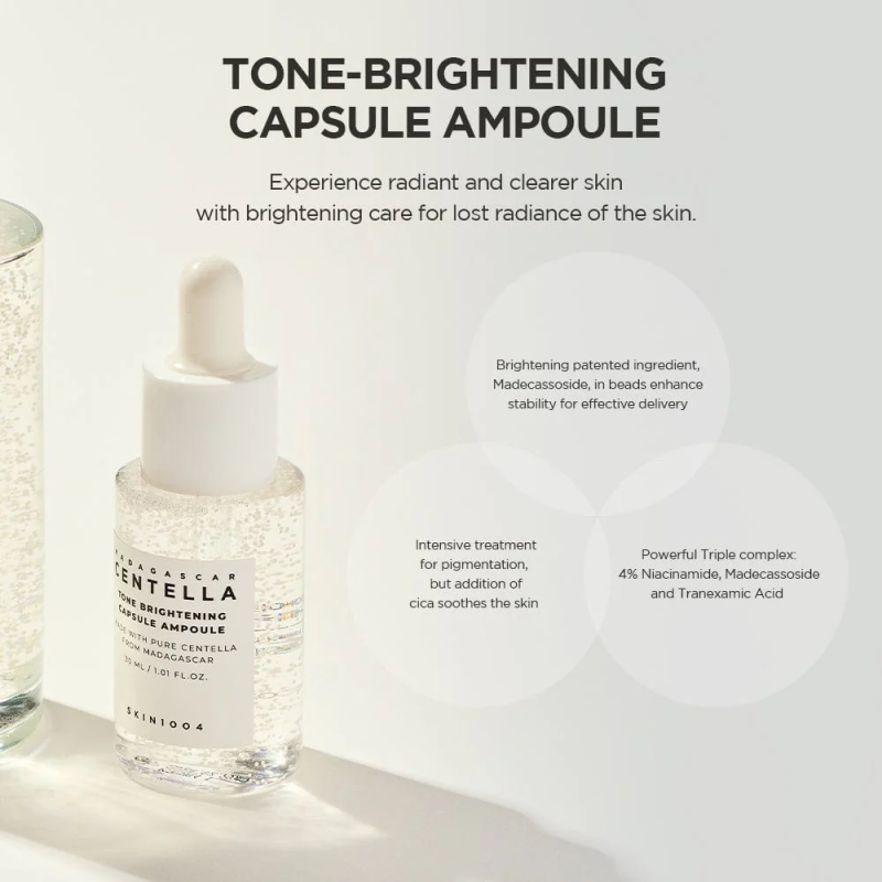 SKIN1004 Madagascar Centella Tone Brightening Capsule Ampoule 30ml - Rozjasňující ampule