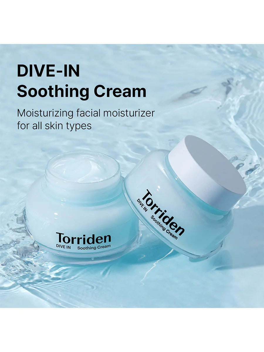 TORRIDEN Dive In Low Molecular Hyaluronic Acid Soothing Cream 100ml - Zklidňující krém s kyselinou hyaluronovou