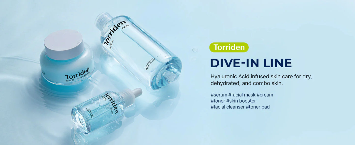 TORRIDEN Dive In Low Molecular Hyaluronic Acid Toner - Hydratační toner s kyselinou hyalurononovou 300ml
