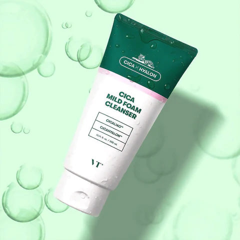VT Cica Mild Foam Cleanser 300ML- Čisticí pěna na obličej s pupečníkem asijským