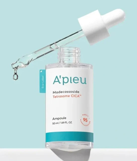 A'PIEU Madecassoside Tetrasome Cica Ampoule 30ML - Hydratační a zklidňující pleťové sérum s pupečníkem asijským